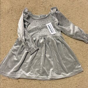 Old Navy Shimmering Gray Kids Dress